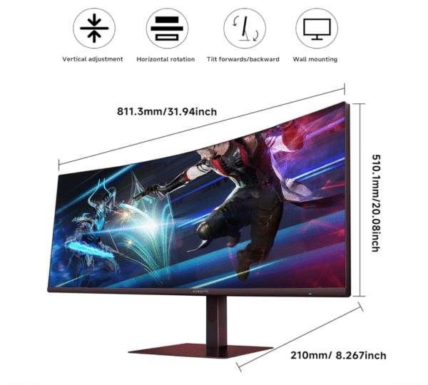 XIAOMI Monitor curvo para juegos de 34 pulgadas