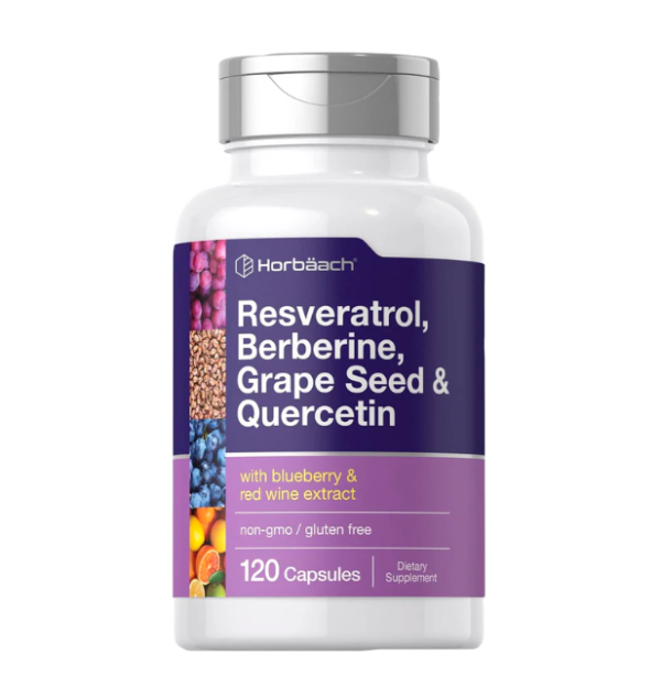 resveratrol Resveratrol Berberina Semilla de Uva y Quercetina | 120 Cápsulas