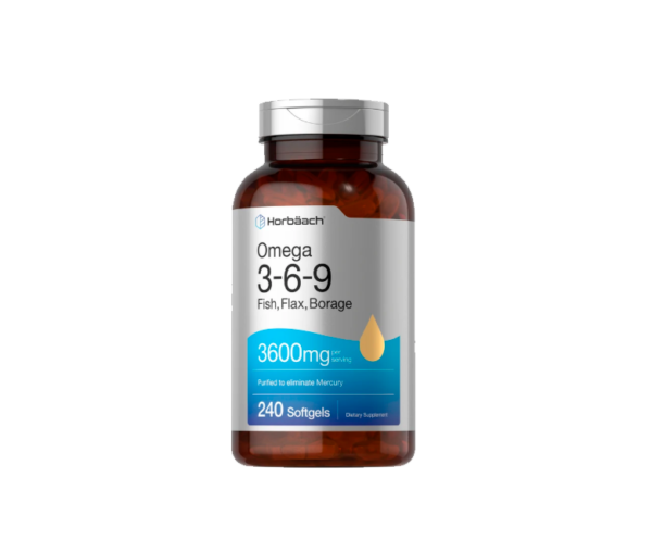 Aceite de Pescado Omega 3-6-9 3600mg por porción | 240 Cápsulas Blandas